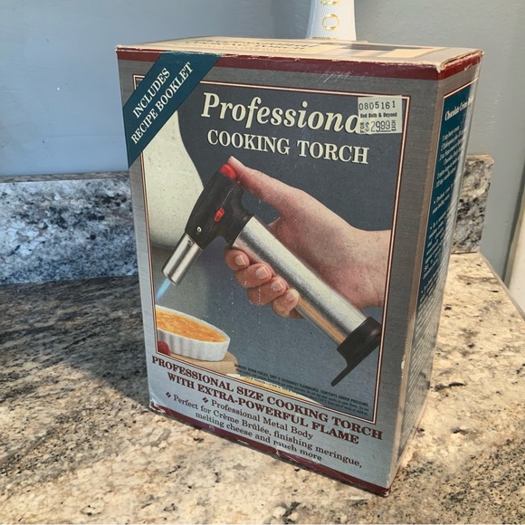 New Open Box CHEF’S TOOLS BUTANE PROFESSIONAL COOKING TORCH Brûlée Camping Fire - Picture 2 of 7